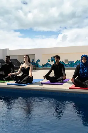 UAE swimming pool wz students