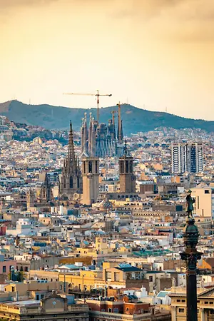 View of Barcelona skyline